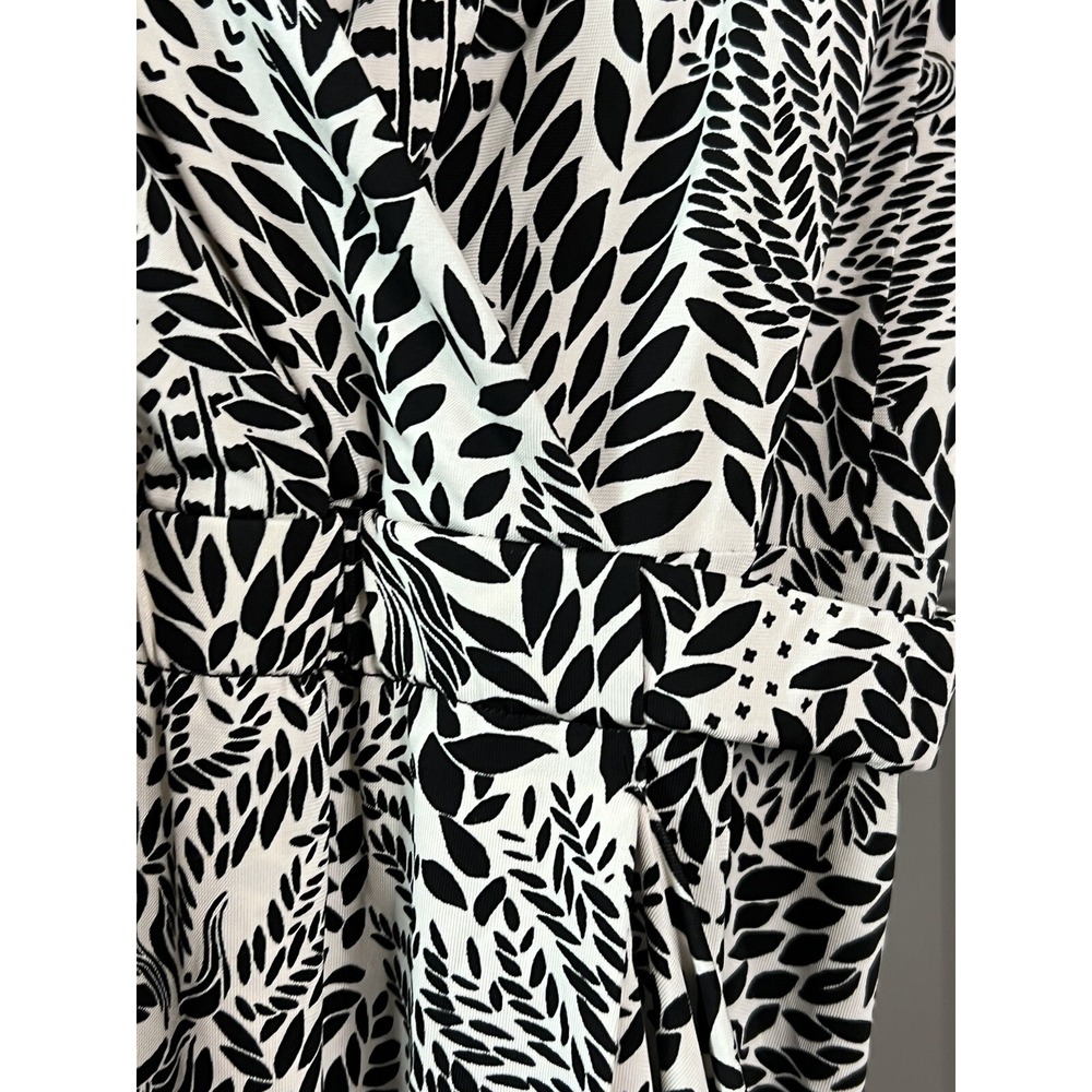 Marc by Marc Jacobs Dress Women Medium Swan Draped Black & White Print - Picture 11 of 16